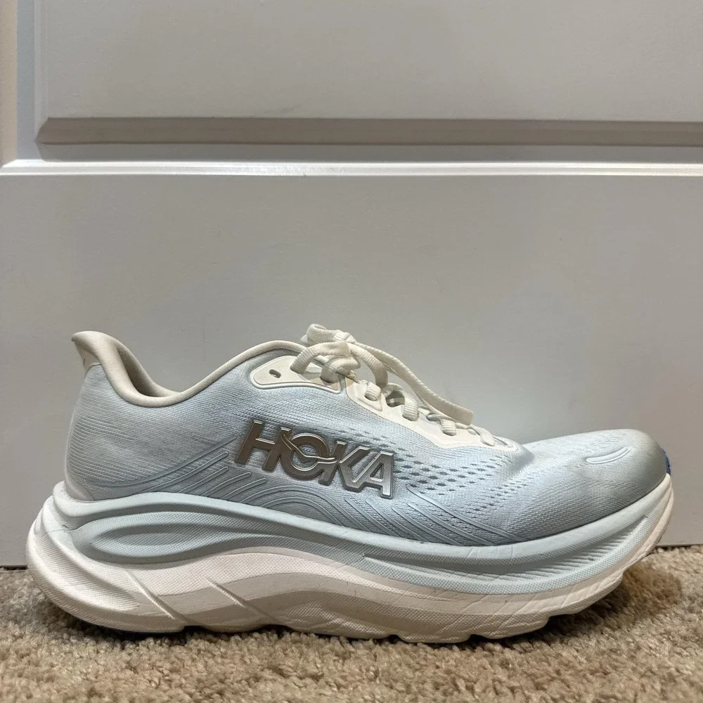 Hoka One One Clifton 11 Shoes Womens Size 9.5B Blue Running Cushioned Sneakers